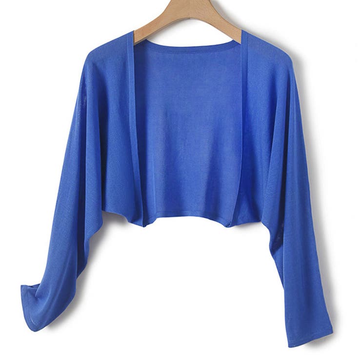 ブルー | ボレロ カーディガン ショート丈 | teddyshop