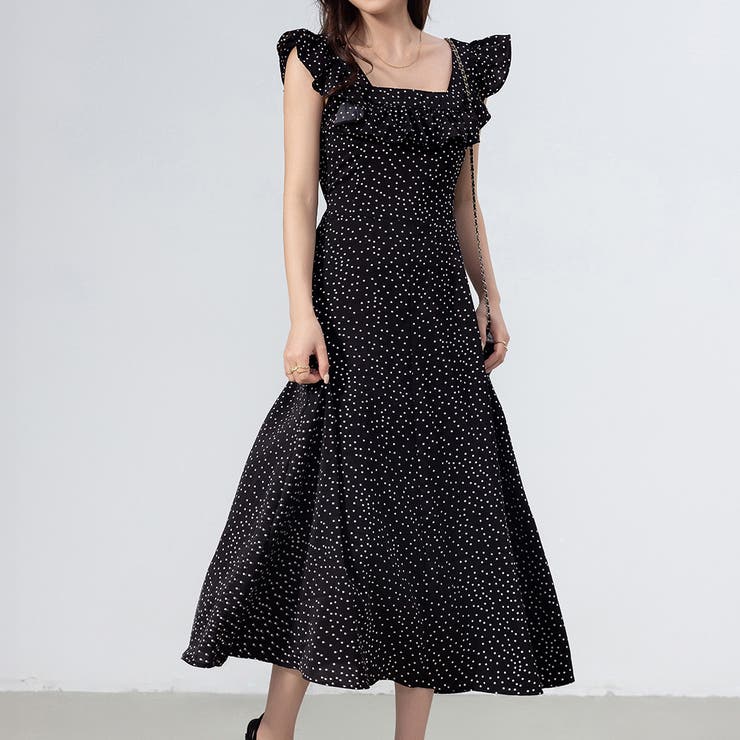 ドット | ワンピース レディース ロング丈 | teddyshop