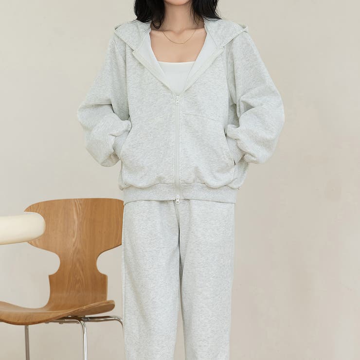 オートミール | 「コーデに迷った時はこれ」パーカー セットアップ レディース | teddyshop