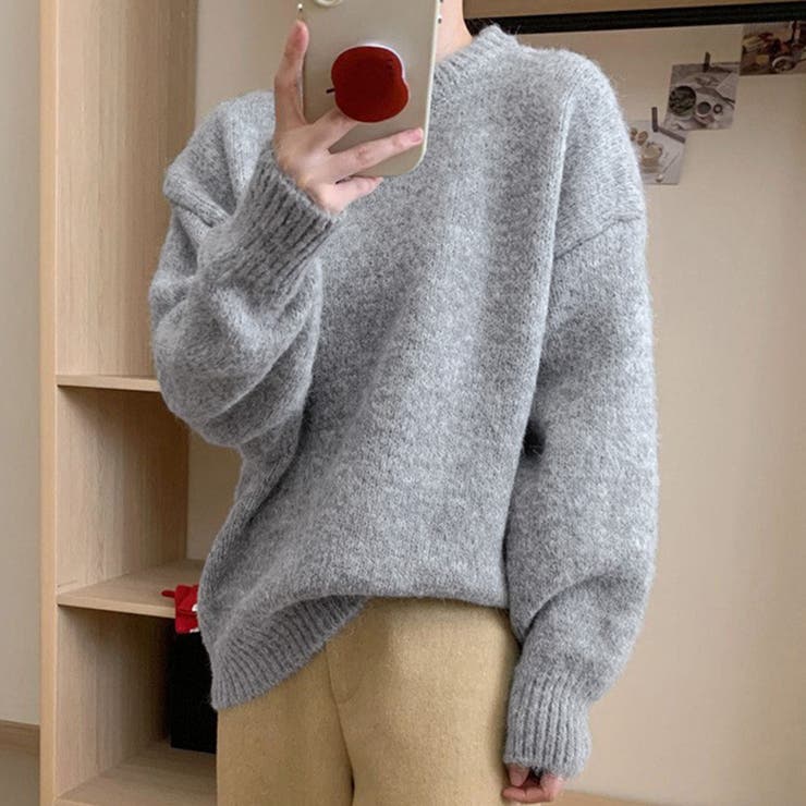 グレー | 「ゆるっと抜けかわ」ニット レディース 全6色 | teddyshop