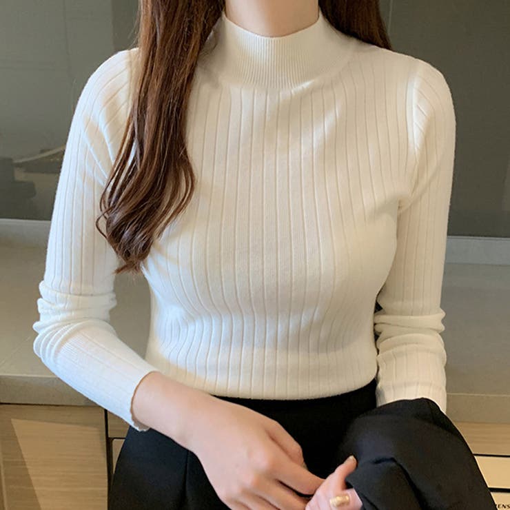 ホワイト | ニット トップス 全6色 | teddyshop