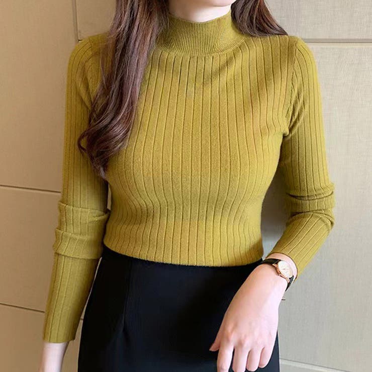 マスタード | ニット トップス 全6色 | teddyshop