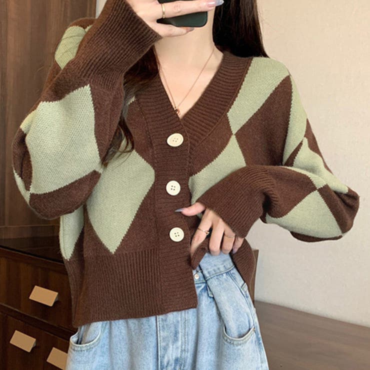 ブラウン | カーディガン レディース 全3色 | teddyshop