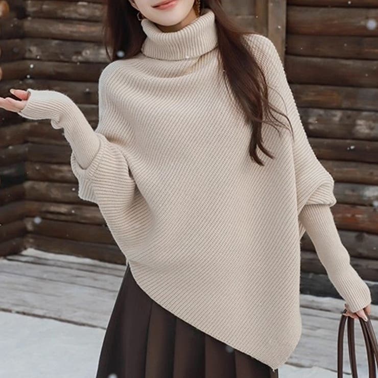 ベージュ | リブニット トップス 全2色 | teddyshop