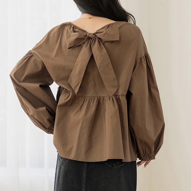 ブラウン | 「頼れる1軍ブラウス」ブラウス 長袖 レディース | teddyshop