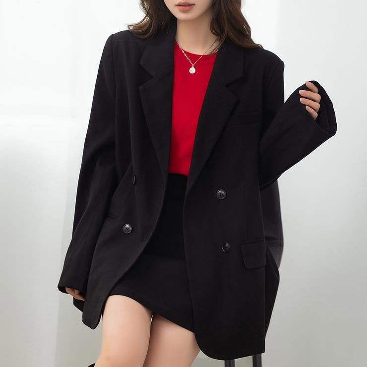 ブラック | テーラードジャケット 長袖 全3色 | teddyshop