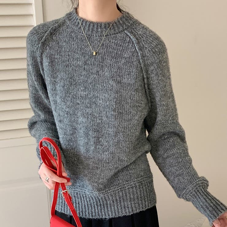 グレー | ニット セーター 全2色 | teddyshop