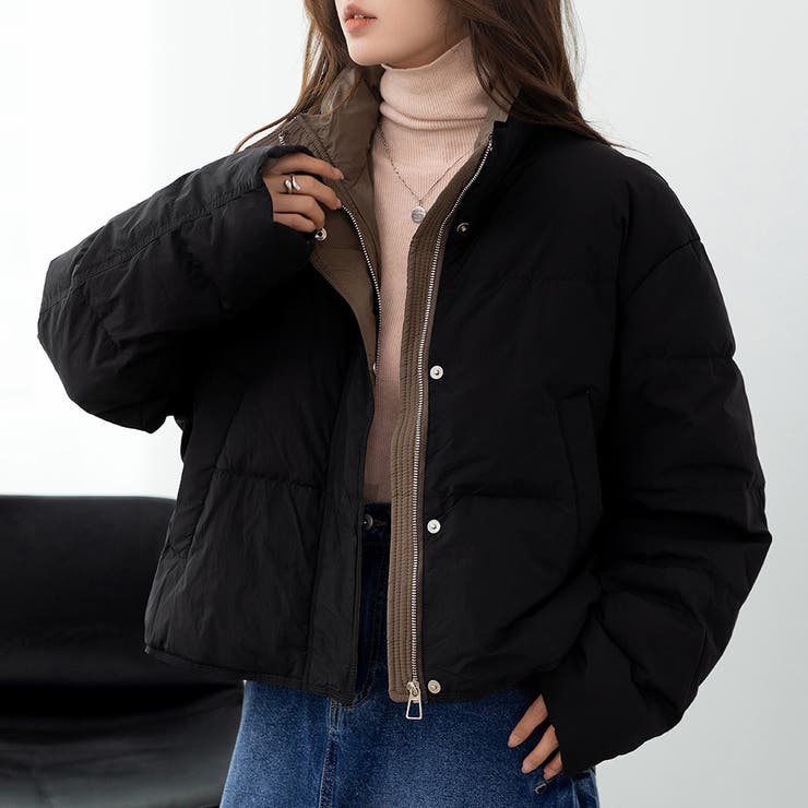 ブラック | ダウンジャケット ダウンコート 全2色 | teddyshop