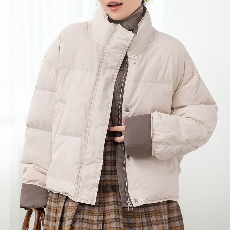アイボリー | ダウンジャケット ダウンコート 全2色 | teddyshop