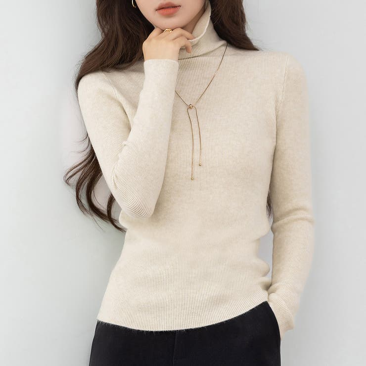 ベージュ | ニット トップス 全4色 | teddyshop