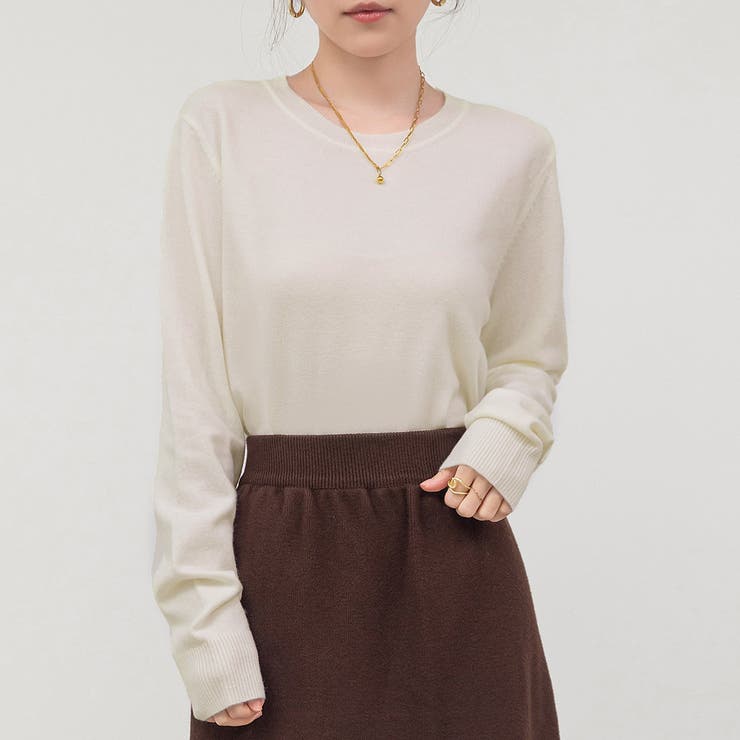 アンバーホワイト | ニット トップス 全7色 | teddyshop