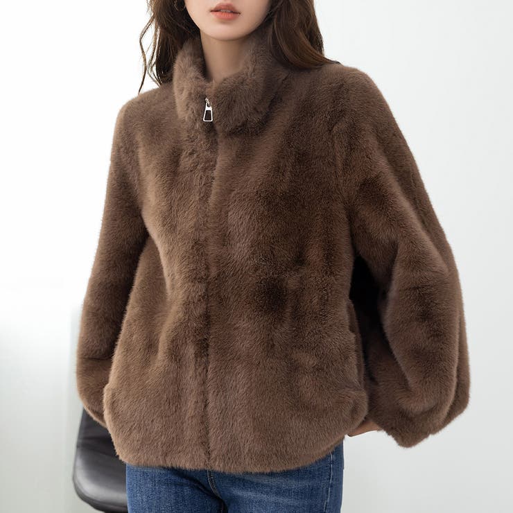 ブラウン | ブルゾン フェイクファー 全3色 | teddyshop