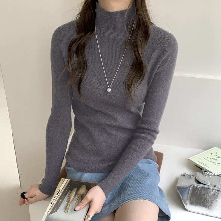 ダークグレー | ニット レディース 全6色 | teddyshop