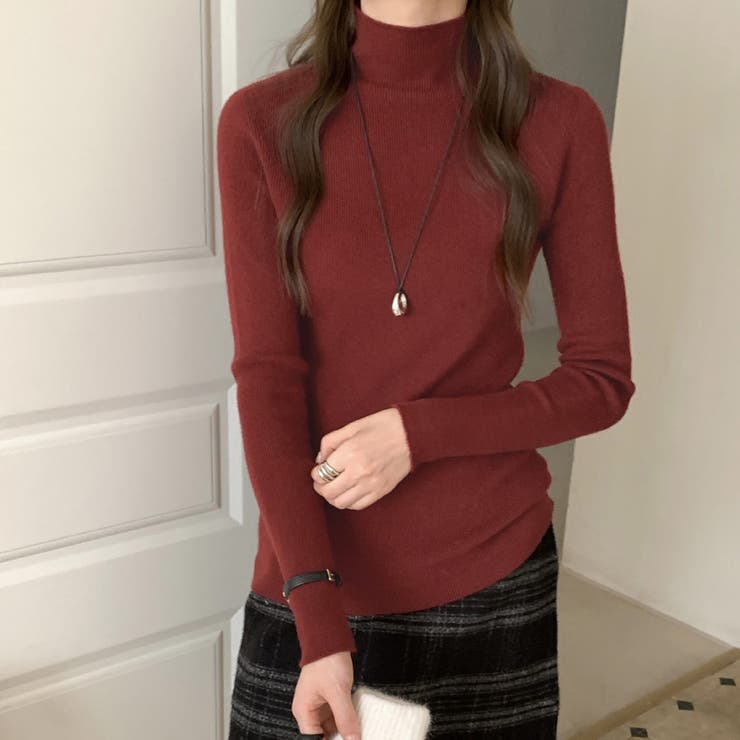 ワインレッド | ニット レディース 全6色 | teddyshop