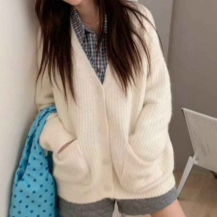 アイボリー | ニット リブ 全2色 | teddyshop