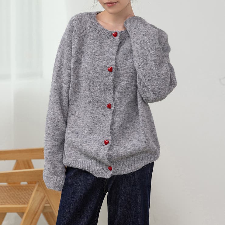 グレー | カーディガン ニット 全4色 | teddyshop