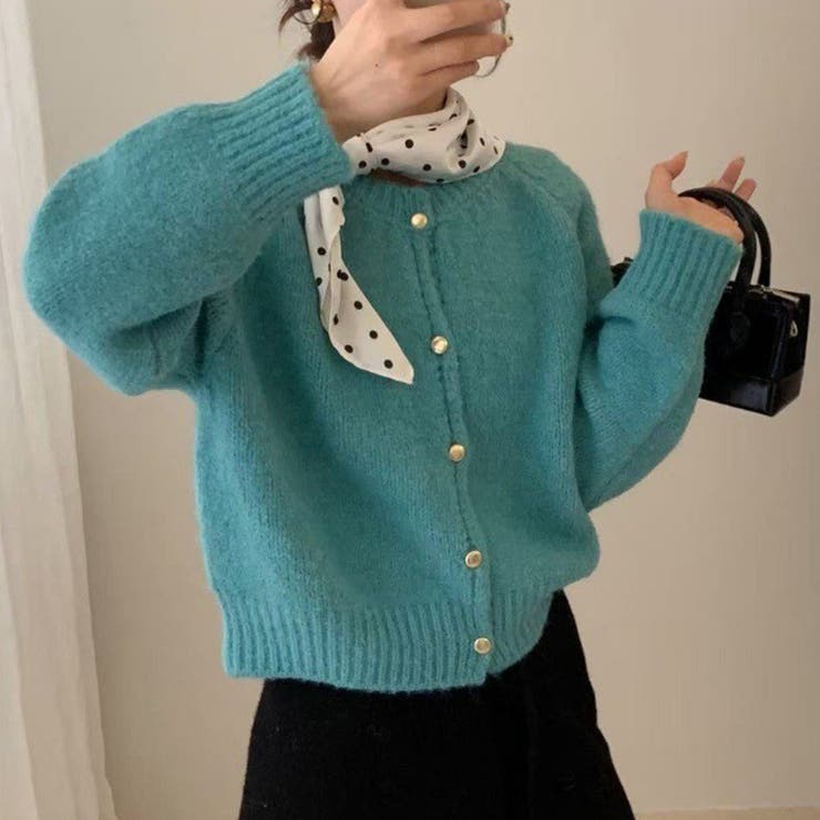 ブルー | カーディガン ニット 全4色 | teddyshop