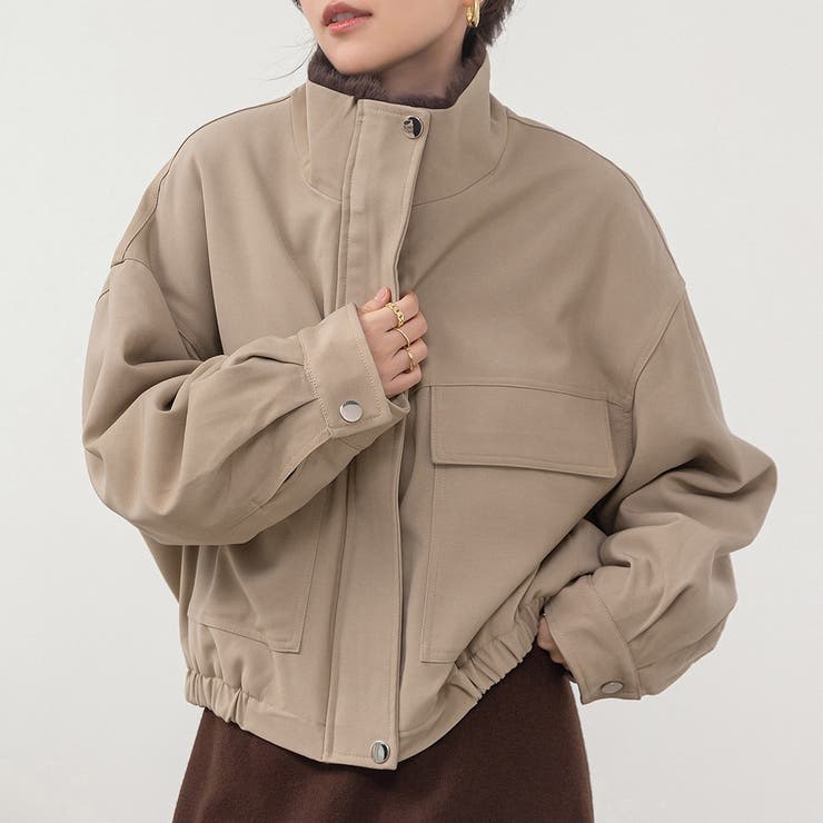 ベージュ | ブルゾン フェイクファー 全2色 | teddyshop