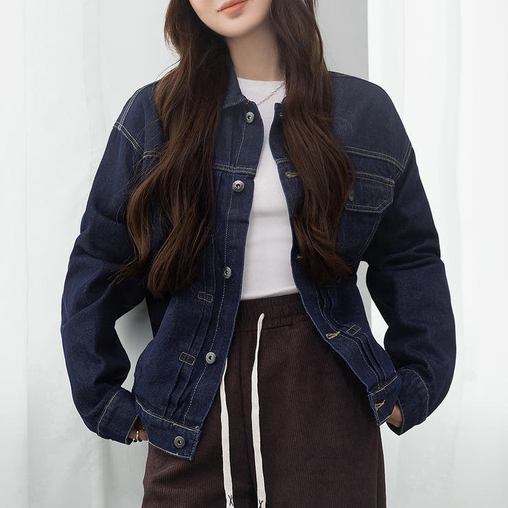 ネイビー | デニム ジャケット 全3色 | teddyshop