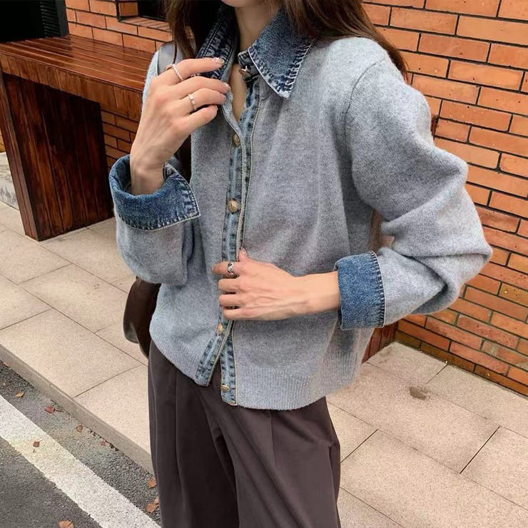 ライトグレー | カーディガン ニット 全4色 | teddyshop