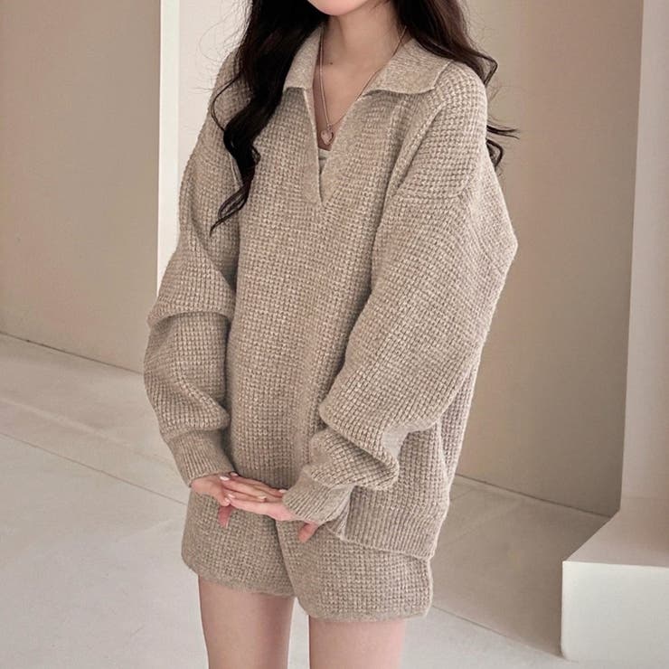 モカベージュ | ニット セットアップ 全5色 | teddyshop