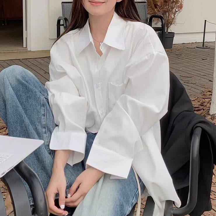 ホワイト | 「大人の余裕感じるゆったり感」シャツ ブラウス レディース | teddyshop