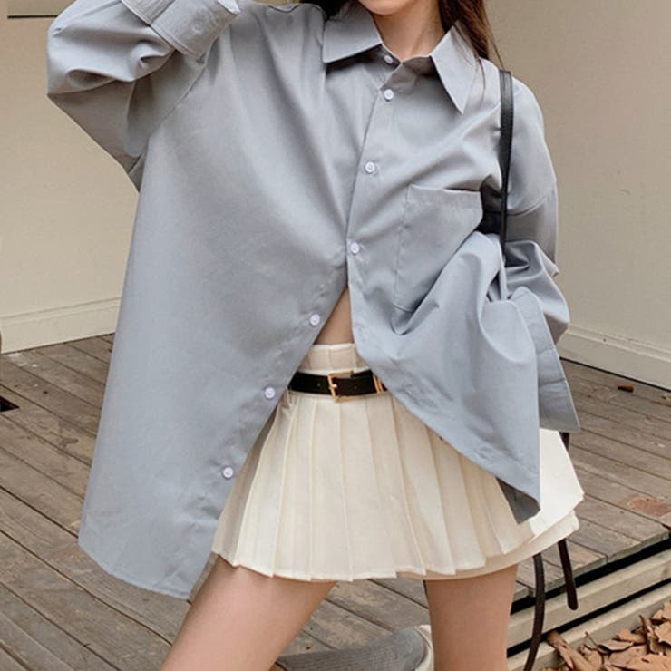 グレー | 「大人の余裕感じるゆったり感」シャツ ブラウス レディース | teddyshop