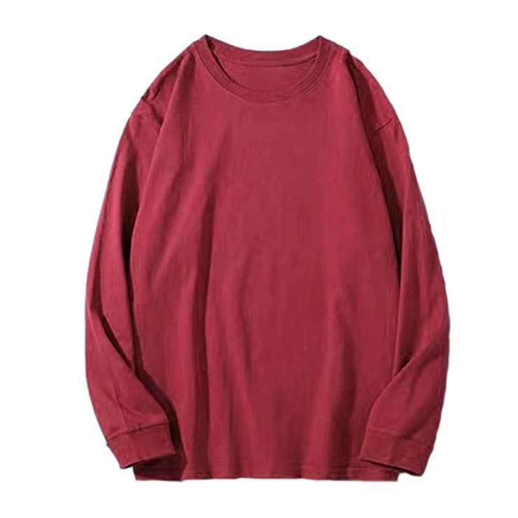 レッド | 「しっかりお尻まで隠す！」Tシャツ ロング カットソー | teddyshop