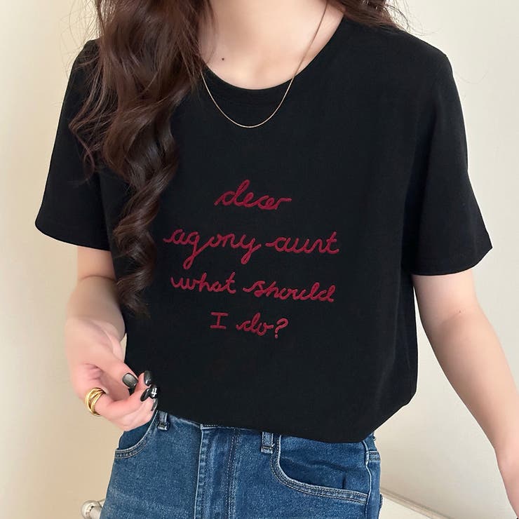 ブラック | ロゴTシャツ レディース 全4色 | teddyshop