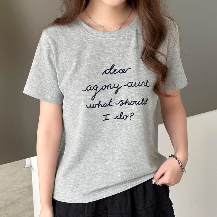 グレー | ロゴTシャツ レディース 全4色 | teddyshop