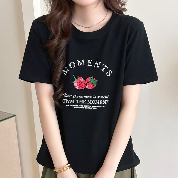 ブラック | ロゴTシャツ レディース 全4色 | teddyshop