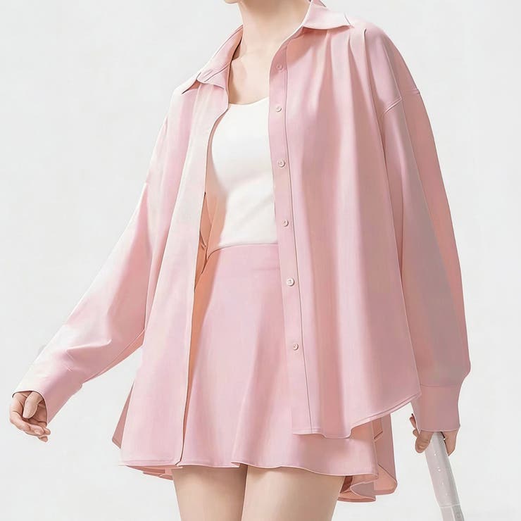 ピンク | UVカット シャツ 全4色 | teddyshop