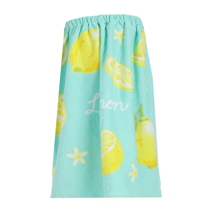 レモン×グリーン | ラップタオル プールタオル キッズ | Kids Teddy