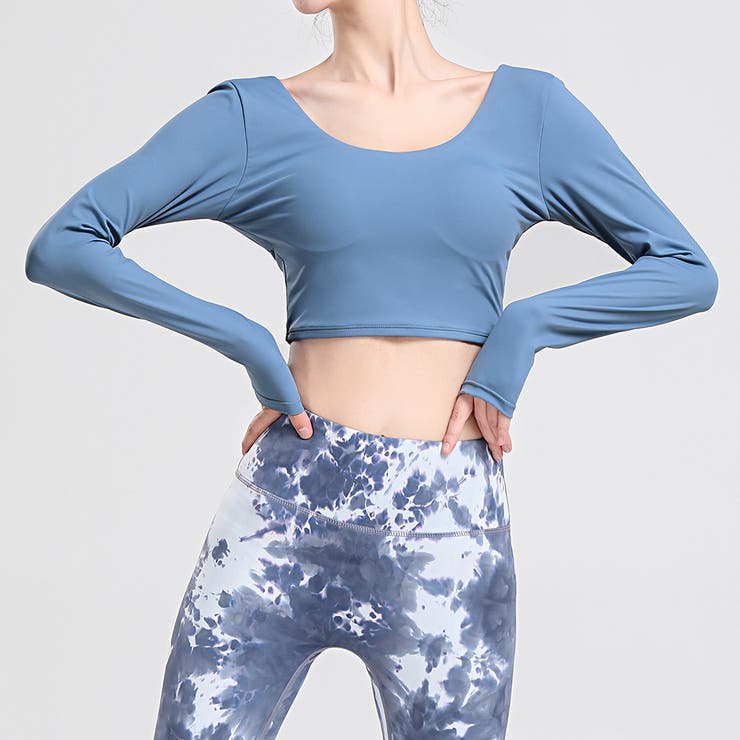 ブルー | ヨガウェア ヨガトップス レディース | teddyshop