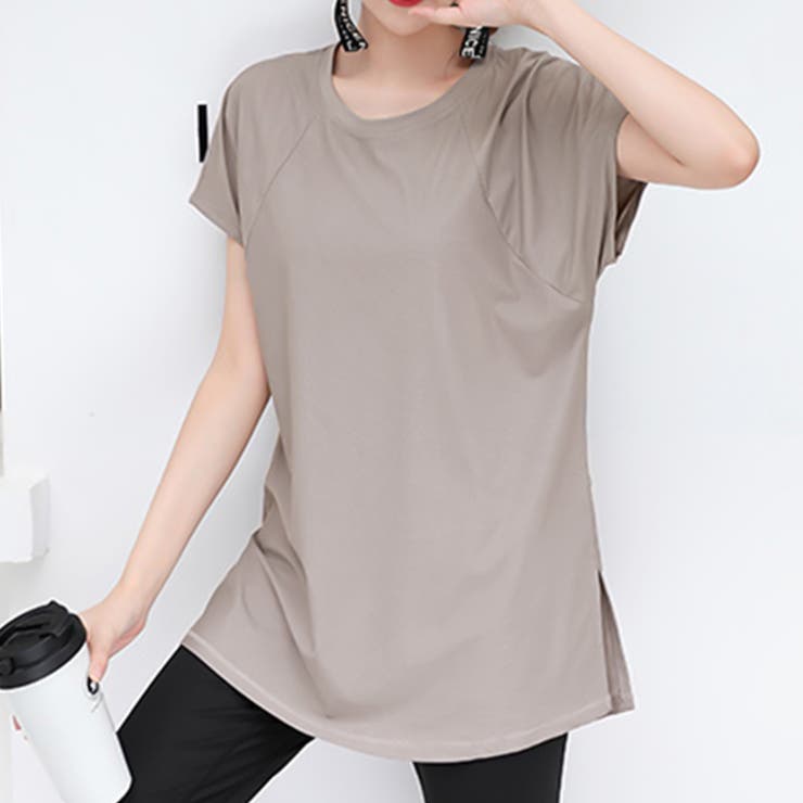 ウォームグレー | 【紫外線カット率99 5％】ヨガウェア トップス | teddyshop