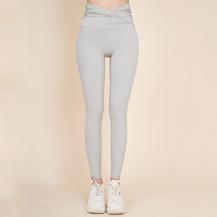 ライトグレー | ヨガパンツ レギンス ハイウエスト | teddyshop