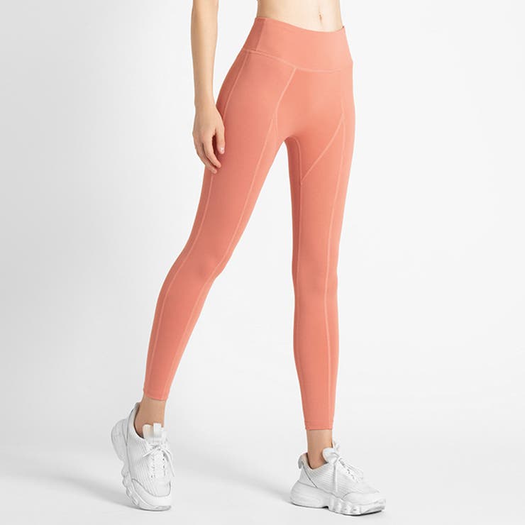 コーラルピンク | ヨガウェア ヨガパンツ ハイウエスト | teddyshop