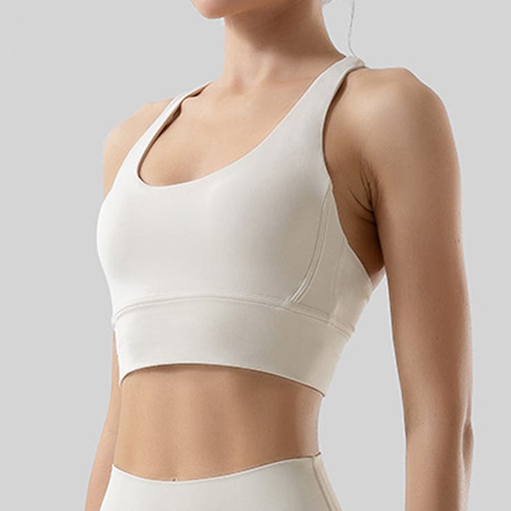 オフホワイト | ヨガ ブラトップ ヨガウェア | teddyshop