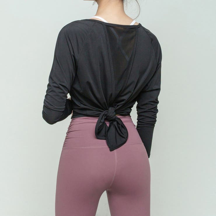 ブラック | ヨガウェア 長袖 全5色 | teddyshop