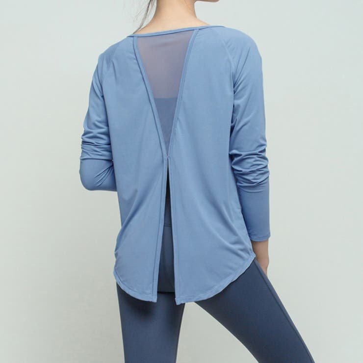 ブルー | ヨガウェア 長袖 全5色 | teddyshop