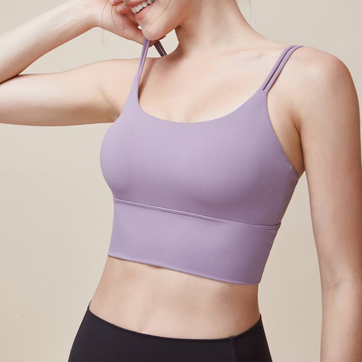 パープル | ヨガウェア ブラトップ トップス | teddyshop