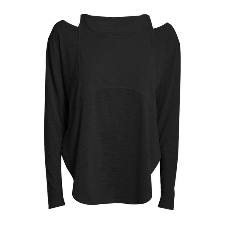 ブラック | ヨガウェア トップス 長袖 | teddyshop