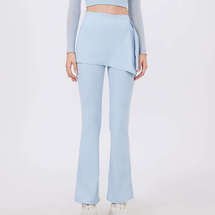 ライトブルー | ヨガパンツ レディース フレア | teddyshop