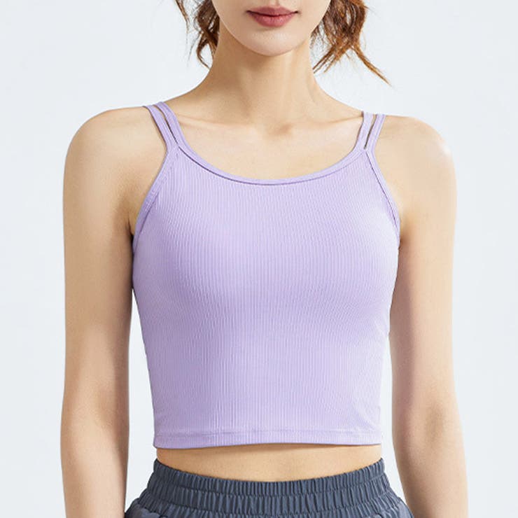 ライラック | ヨガ キャミソール クロップド丈 | teddyshop