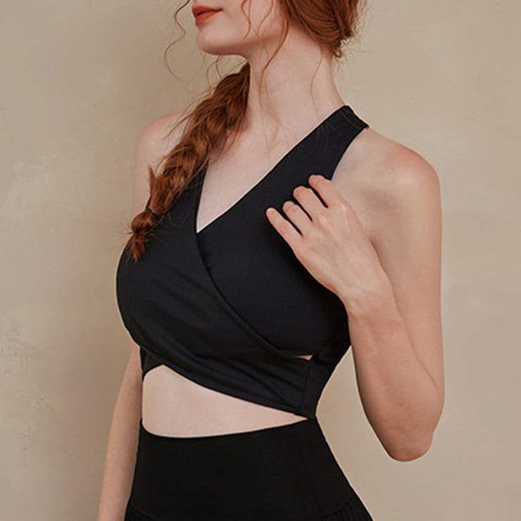 ブラック | ヨガウェア レディース ブラトップ | teddyshop