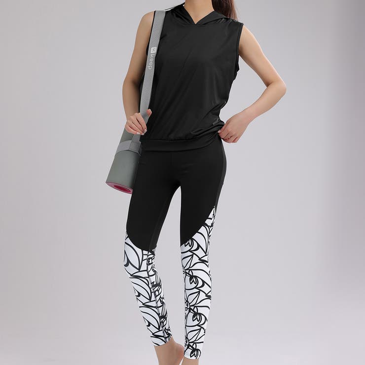 ブラック | ヨガ ウェア レディース | teddyshop