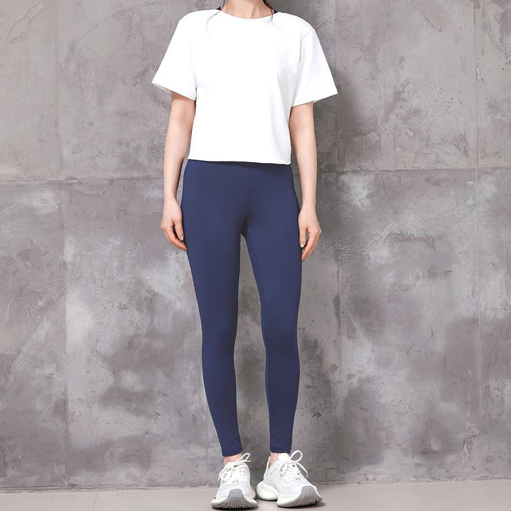 ホワイト×ネイビー | ヨガ ウェア レディース | teddyshop