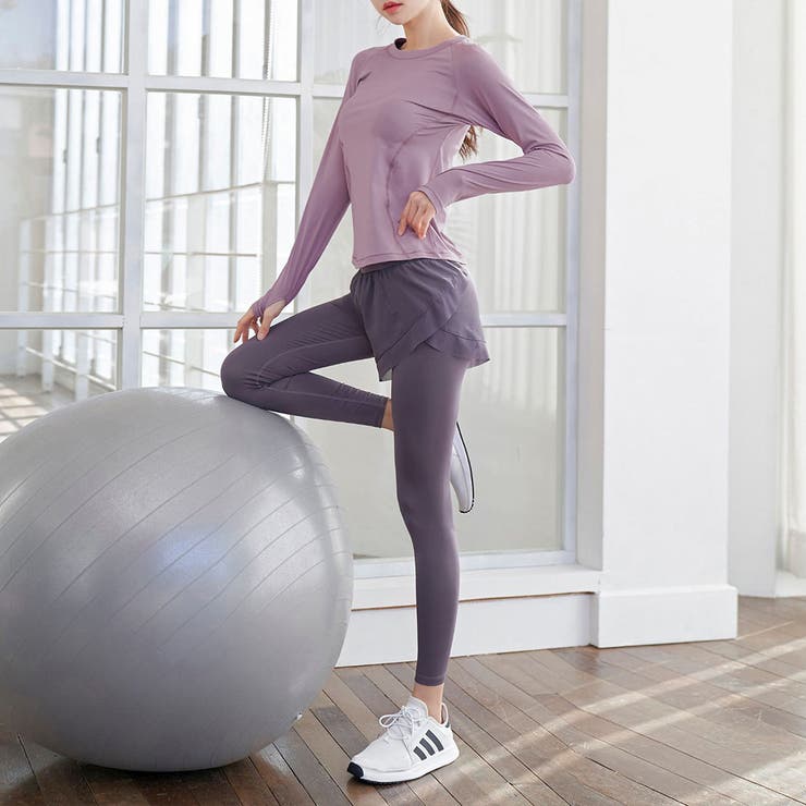 ライラック×パープル | ヨガウェア レディース 全5色 | teddyshop