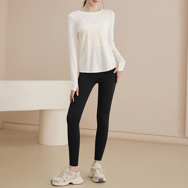 ホワイト×ブラック | ヨガ ウェア レディース | teddyshop