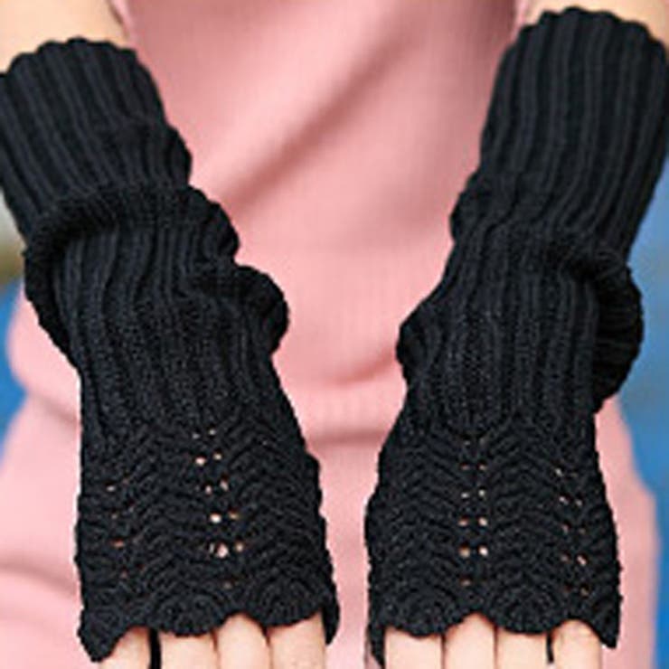 ブラック | アームカバー アームウォーマー ミディアム丈 | teddyshop